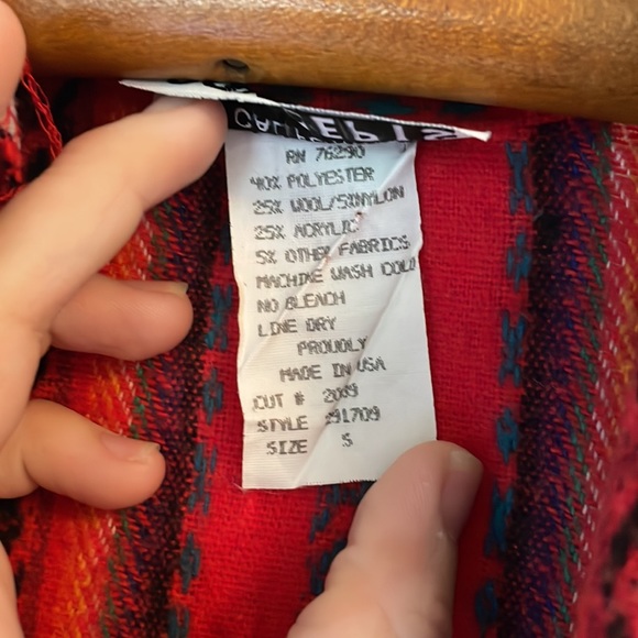 Vintage California Concepts Serape Print Blazer Sz S - Picture 6 of 10